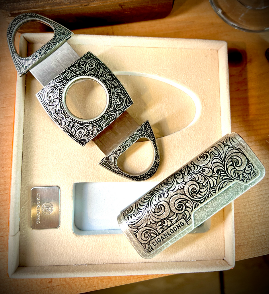 Cigarloong Cigar Cutter And Lighter Combo Set